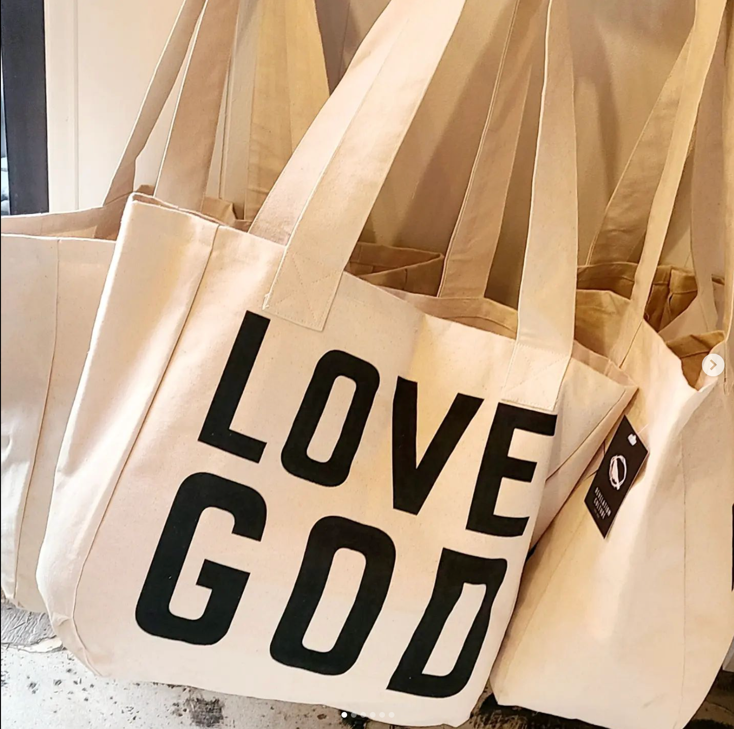 Large Tote Bag - Love God/Love Others