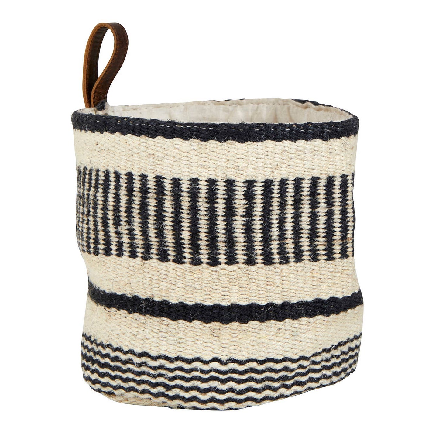 Jute Bag - Ivory & Black