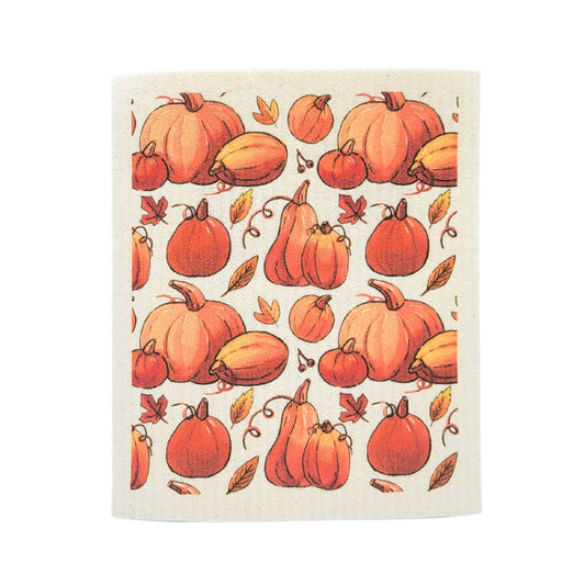 Fall Pumpkin Patch - Swedish Dishcloth