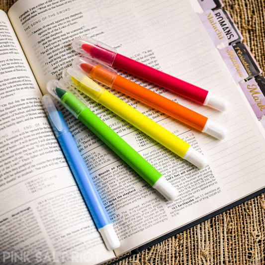 Gel Bible Highlighters - Set of 5