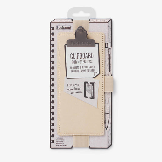 Bookaroo Clipboard for Notebooks - Cream