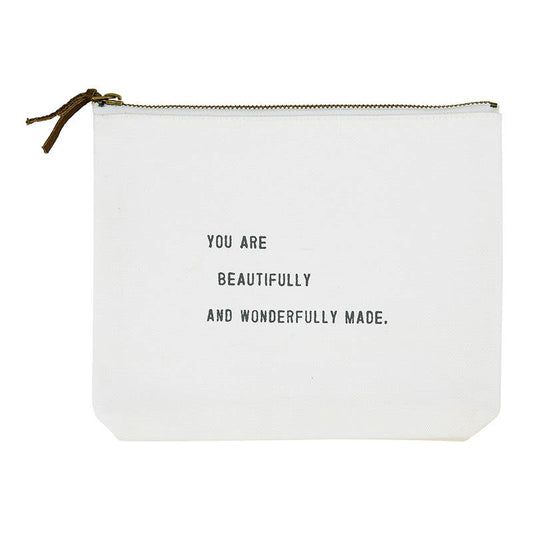 Beautifully & Wonderfully Made - Canvas Zip Pouch