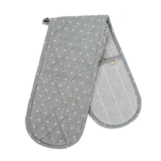 Wild bee Double Oven Glove - Slate